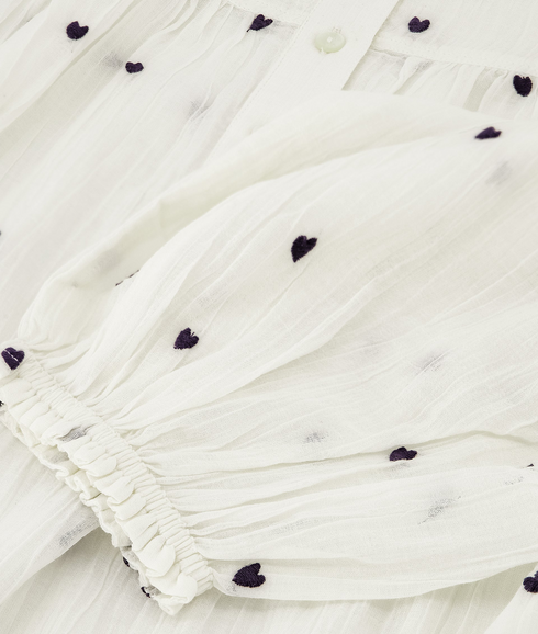 Bindi Top - Cosy White/Black