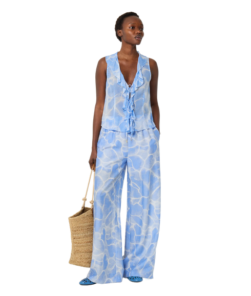Brent Trousers - Light Blue/Crispy White