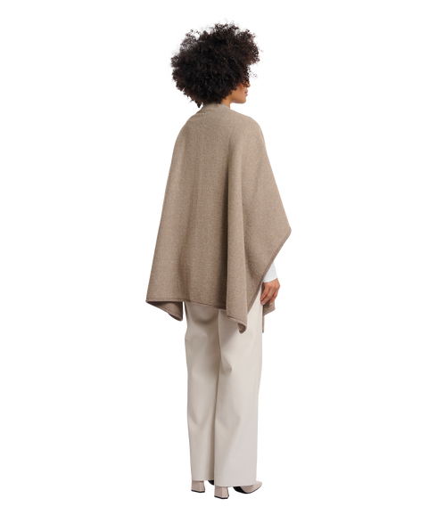 Loop Through Woven Cape - Toffee