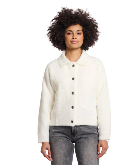Boxy Bubbly Jacket - Snow White