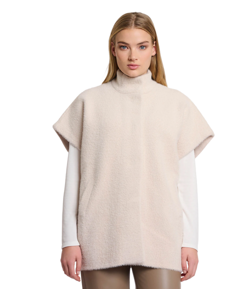 Short Sleeve Cape - Stone