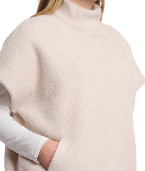 Short Sleeve Cape - Stone