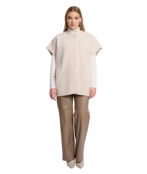 Short Sleeve Cape - Stone