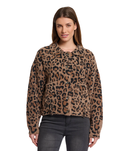Boxy Bubbly Jacket - Leopard