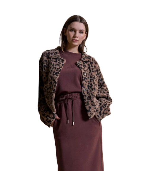 Boxy Bubbly Jacket - Leopard