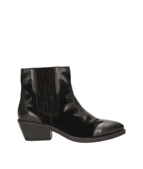 Tessy Western Boots - Black