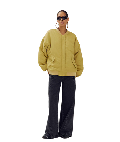 Nora Bomber Jacket - Dusty Mustard