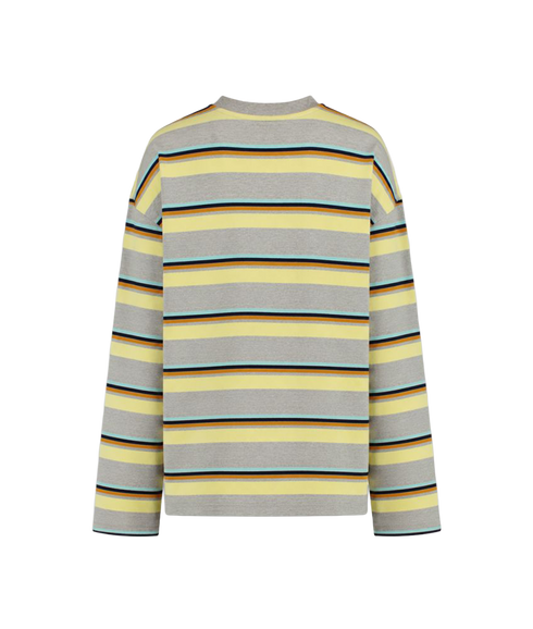 Tommy LS T-Shirt - Grey Melee Stripe