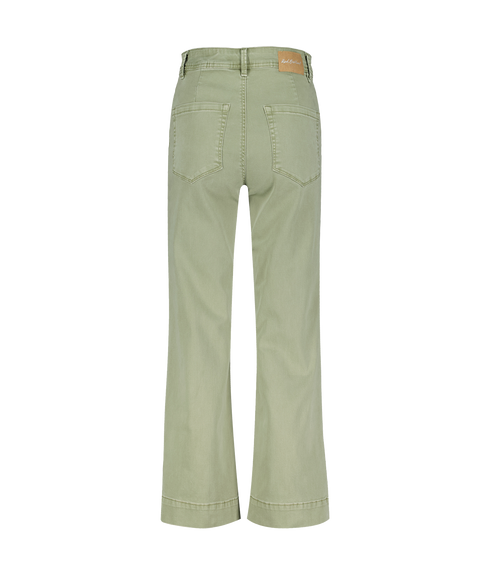 Conny 5Pkt Short Wide Leg Jean - Tea Green