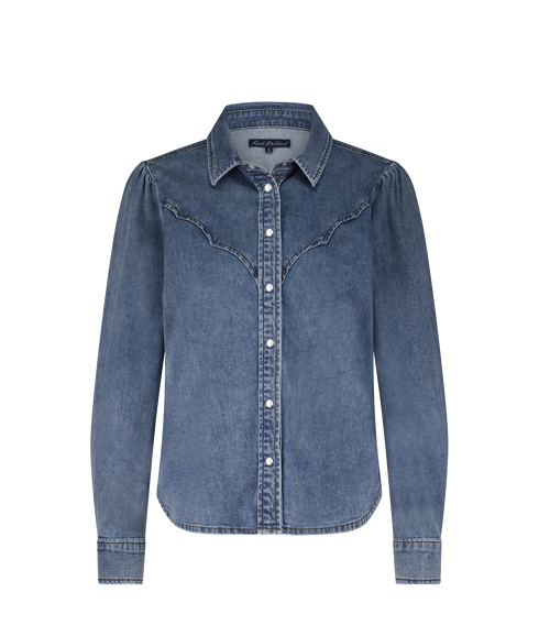 Victoria Blouse Denim - Midstone