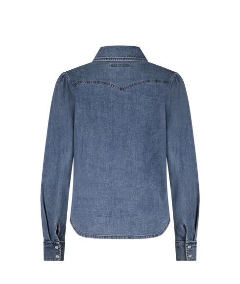Victoria Blouse Denim - Midstone