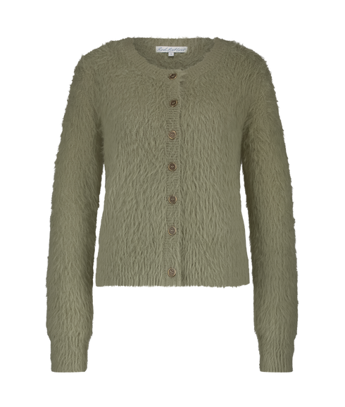 Cardigan Fuzzy - Olive