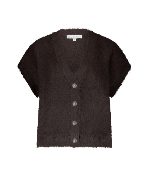 Sleeveless Fuzzy - Espresso