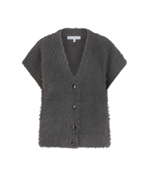 Sleeveless Fuzzy - Lava