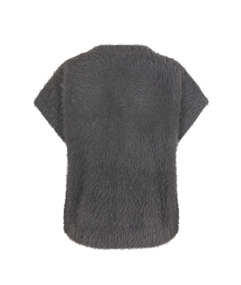 Sleeveless Fuzzy - Lava