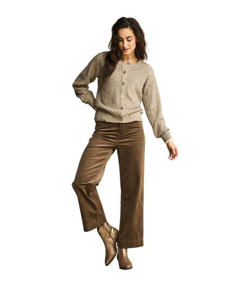 Conny Shiny Cord - Warm Taupe