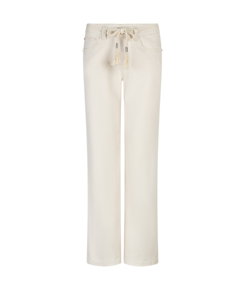 Colette Jeans And Belt - Ecru