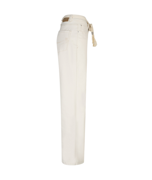Colette Jeans And Belt - Ecru