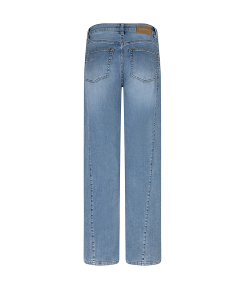 Claudette Slanted Seam Jean - Light Blue