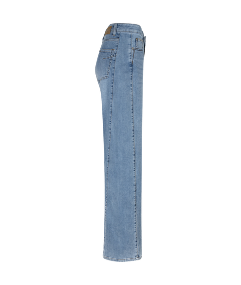 Claudette Slanted Seam Jean - Light Blue