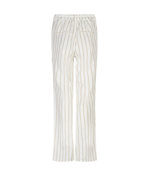Colette Stripe Trouser - Dark Sand