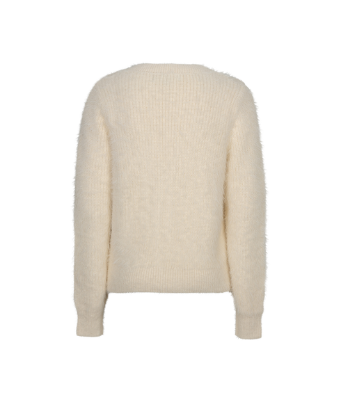 Cardigan Fuzzy - Cream