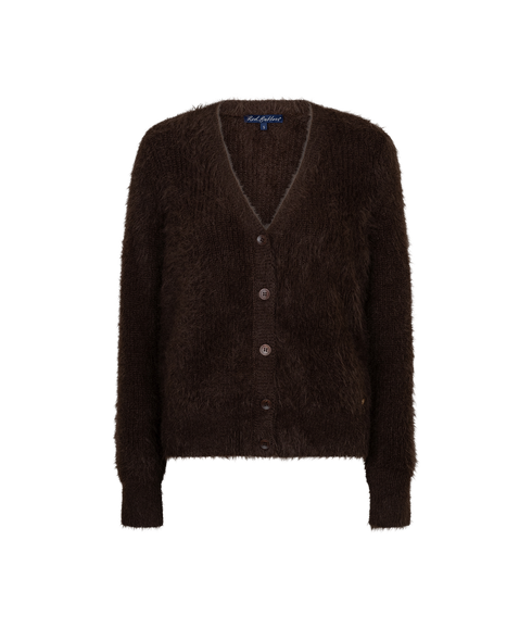 Cardigan Fuzzy - Espresso