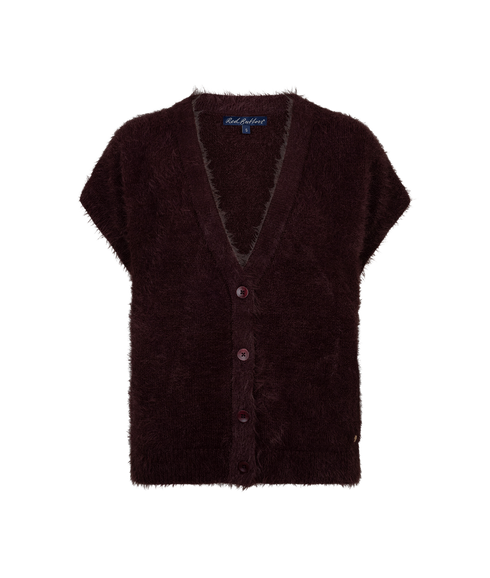 Sleeveless Fuzzy - Burgundy