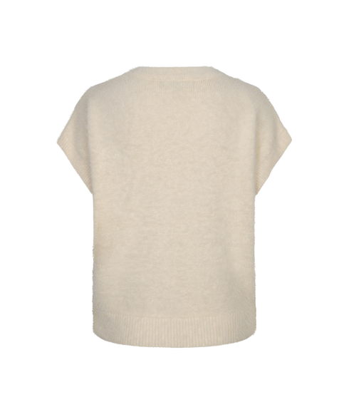 Sleeveless Fuzzy - Cream