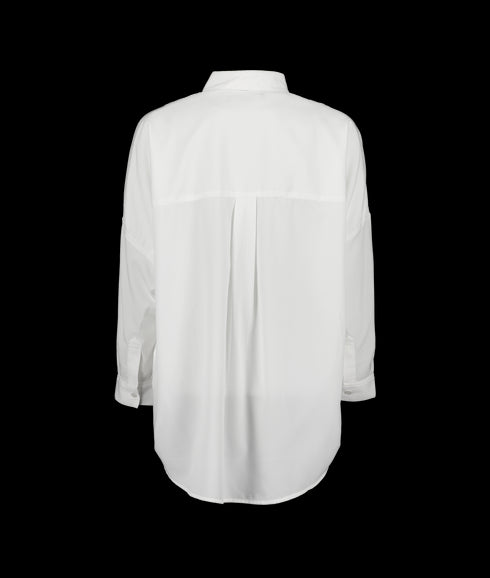 Rhodes Crepe Popover - Winter White