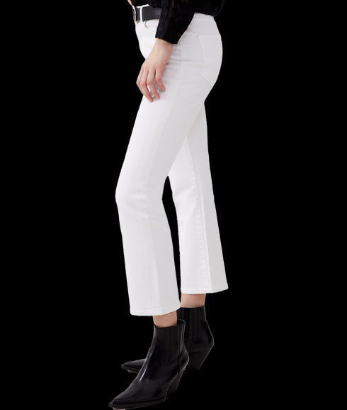 Stretch Ankle Boot Cut Jean - White