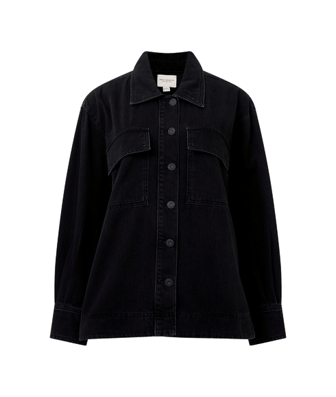 Denver Denim Oversized Shacket - Black