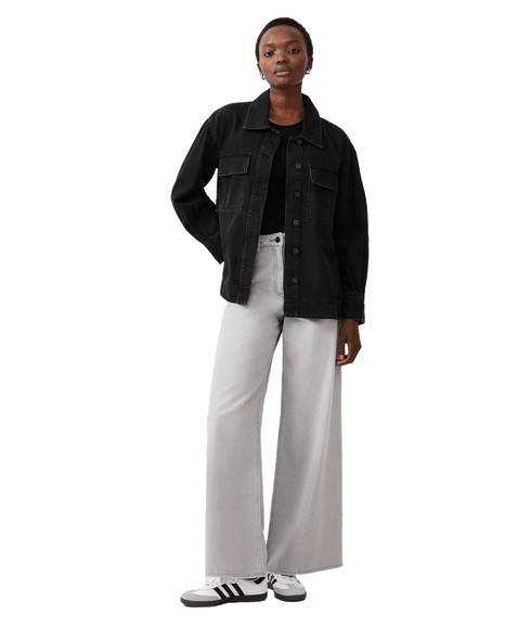Denver Denim Oversized Shacket - Black