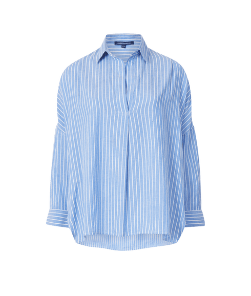 Rhodes Wider Stripe Popover - Blue