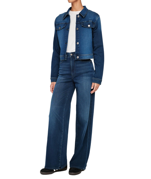 Hepburn Wide Leg High Rise - Blue