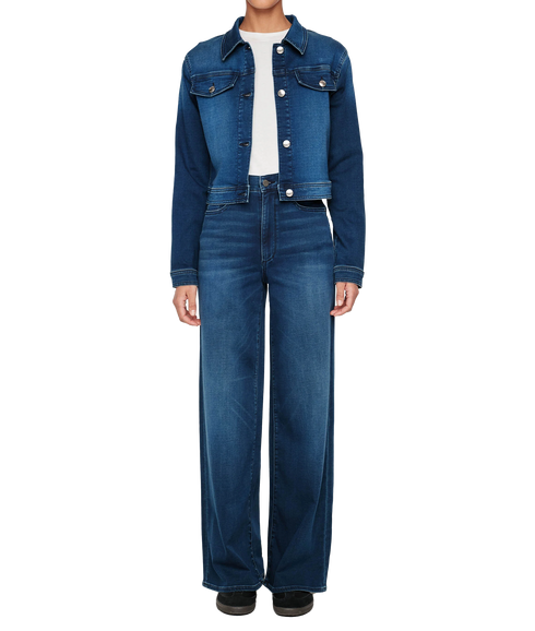 Hepburn Wide Leg High Rise - Blue