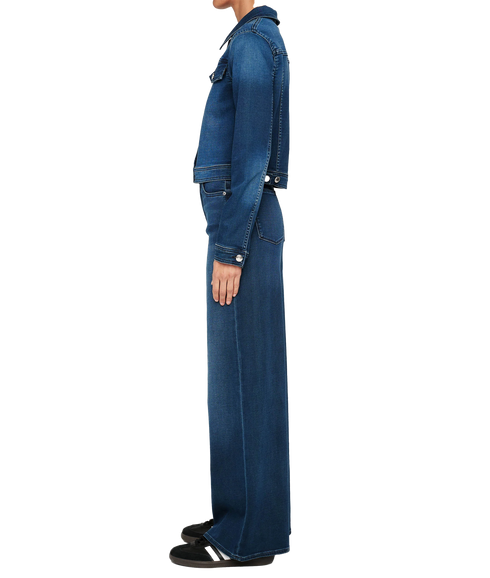 Hepburn Wide Leg High Rise - Blue