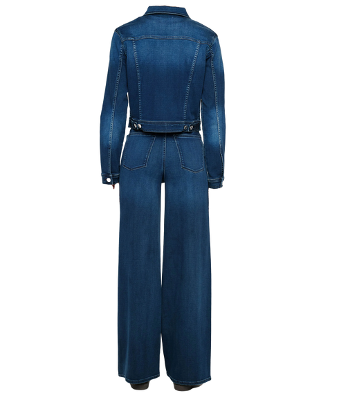 Hepburn Wide Leg High Rise - Blue