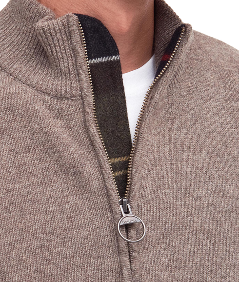 Holden Half Zip Knitted Jumper - Military Marl
