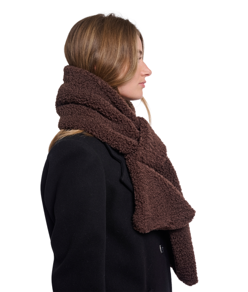 Asho Teddy Scarf - Coffee Roast
