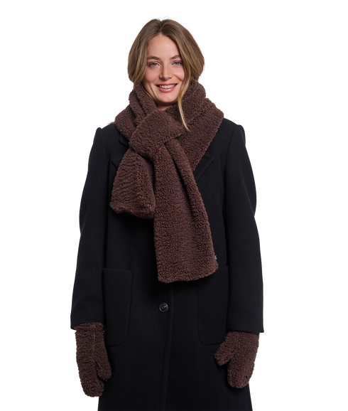 Asho Teddy Scarf - Coffee Roast