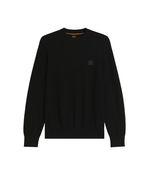 Anion Logo Patch Sweat - Black