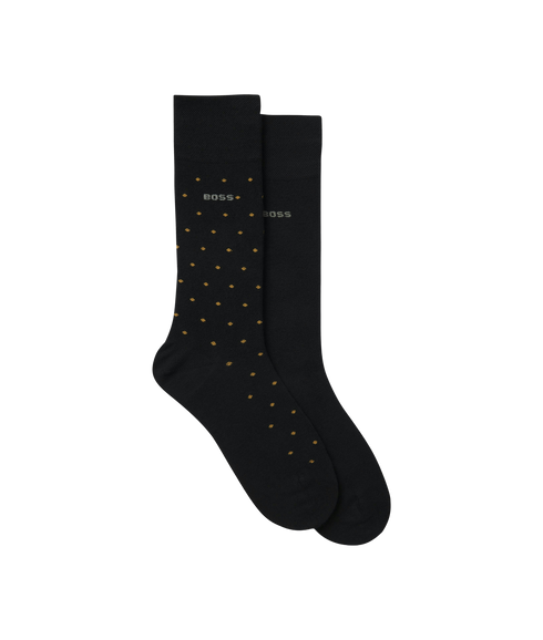 2-Pack Mini Dot Bamboo Socks - Black