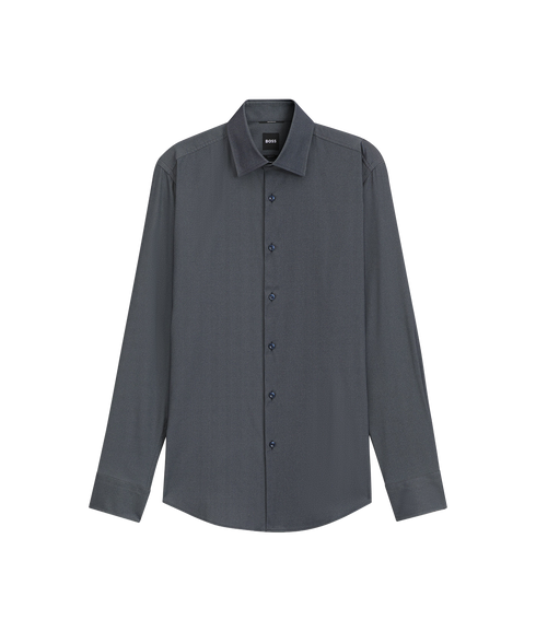 Hank Long Sleeve Shirt - Dark Blue