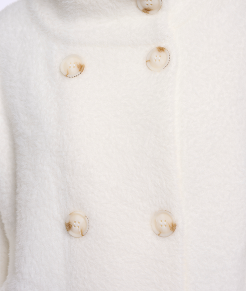 Beth Double Breasted Jacket - Snow White