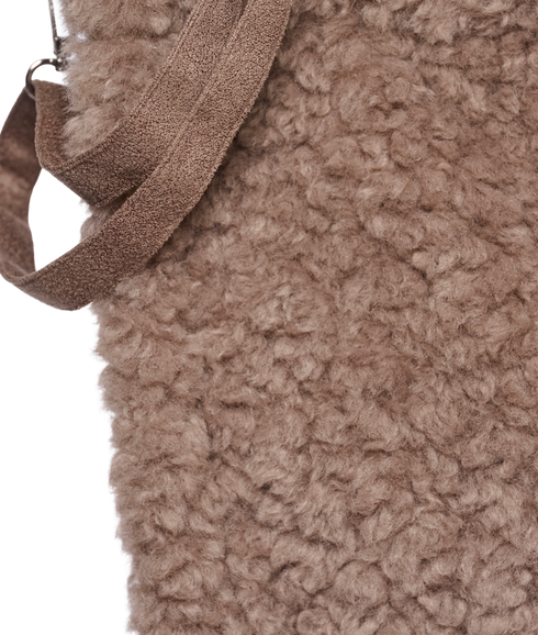 Brax Faux Fur Shopper - Mocha Latte