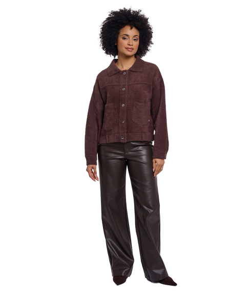 Bubbly Boxy Jacket - Coffee Roast