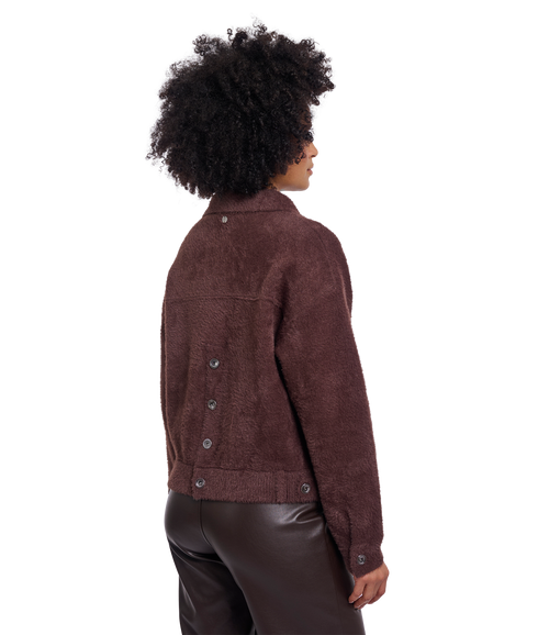 Bubbly Boxy Jacket - Coffee Roast