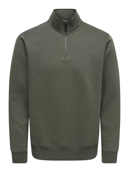 Ceres Half Zip Sweat - Grey