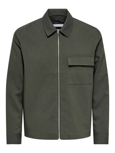 Will Reg 0292 Zip Overshirt Frml- Grey